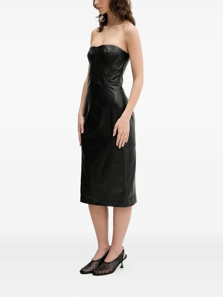  Iro Vestido Midi Betti Palabra De Honor - Negro 