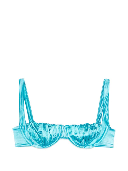  Isa Boulder Top De Bikini Con Diseño Fruncido - Azul 