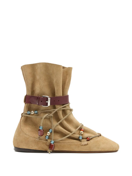  Isabel Marant Botas Letiz Drapeadas - Neutro 