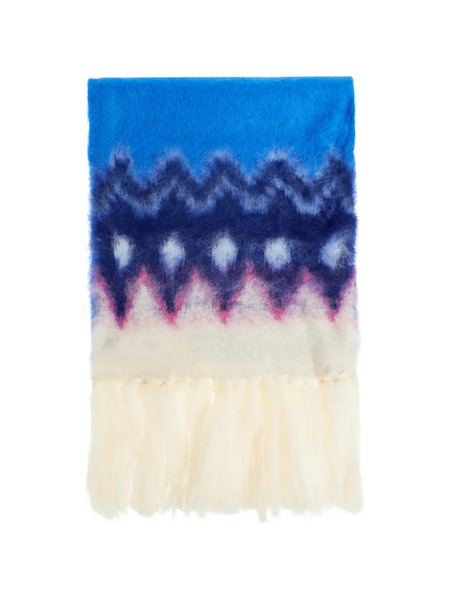  Isabel Marant Bufanda Con Flecos - Azul 