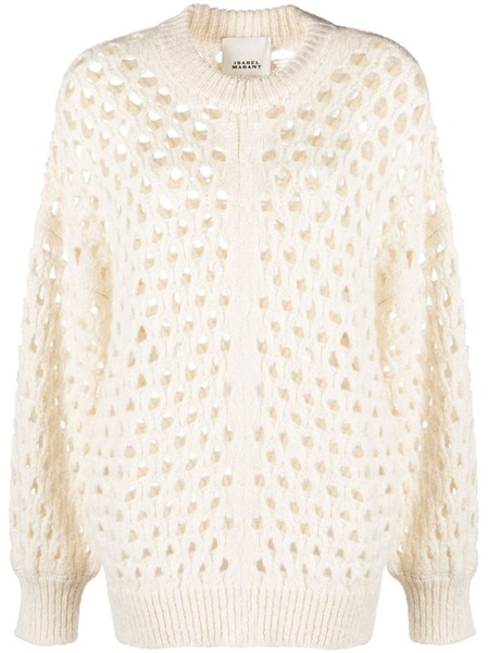  Isabel Marant Jersey Tane De Ganchillo - Neutro 