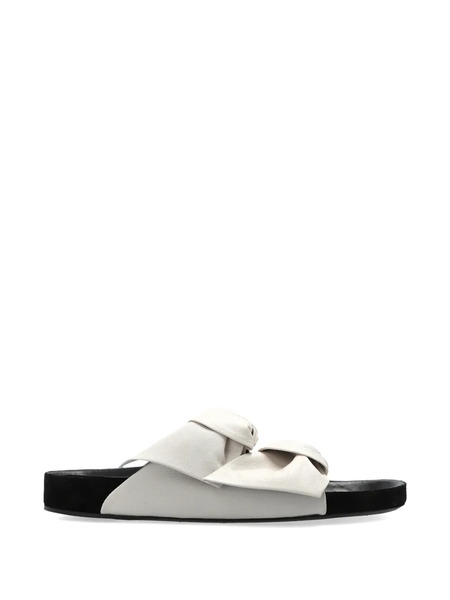  Isabel Marant Mules Lennyo Bow - Blanco 