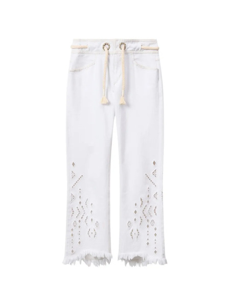  Isabel Marant Vaqueros Alison Acampanados - Blanco 