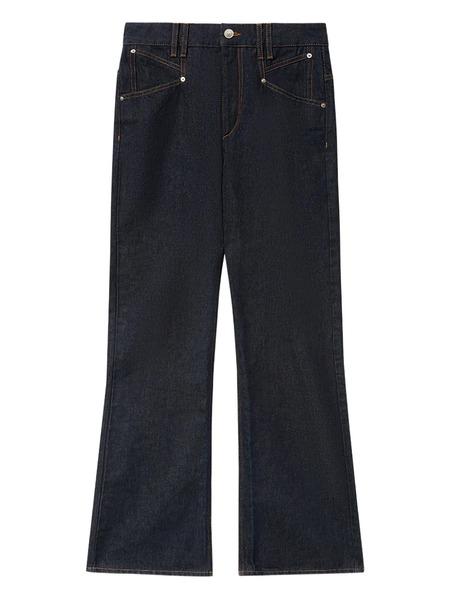  Isabel Marant Vaqueros Belvia Acampanados - Azul 
