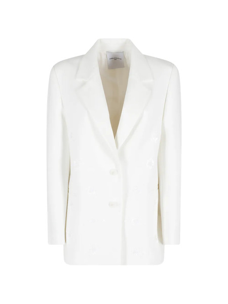  Isabelle Blanche Blazer Con Botones - Blanco 