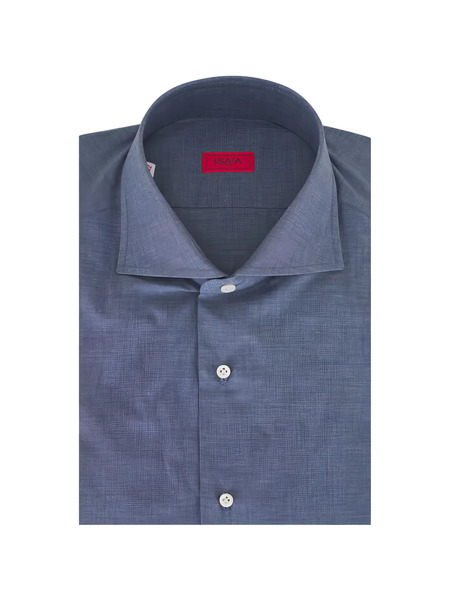  Isaia Camisa Con Botones - Azul 