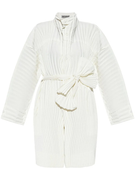  Issey Miyake Abrigo Wavering Pleats - Blanco 