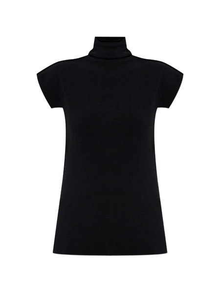 Issey Miyake Top Con Cuello Alto - Negro 