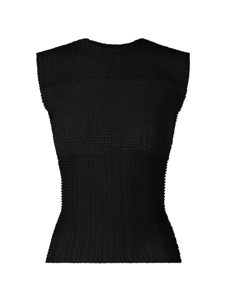  Issey Miyake Top Con Efecto Plisado - Negro 