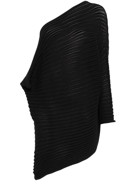  Issey Miyake Top Stream - Negro 
