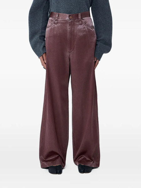  Issey Miyake Vaqueros Anchos - Marrón 