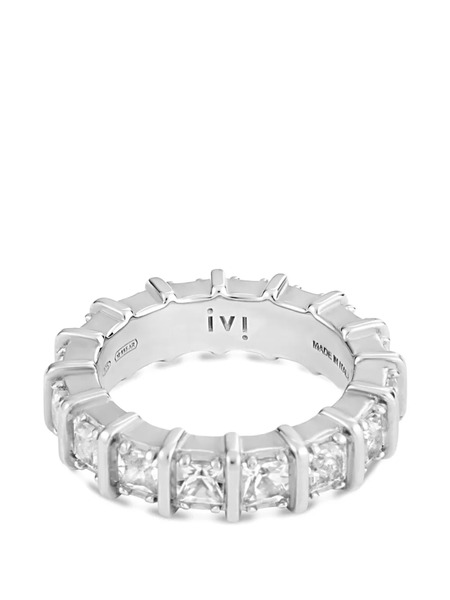  Ivi Anillo De Compromiso Con Logo - Plateado 