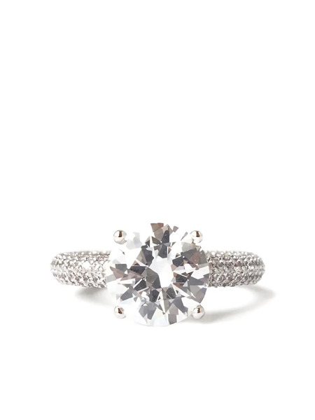  Izabel Display Anillo Mega Circle Grueso - Plateado 
