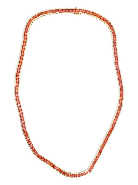  Izabel Display Collar Tennis Cuadrado - Naranja 