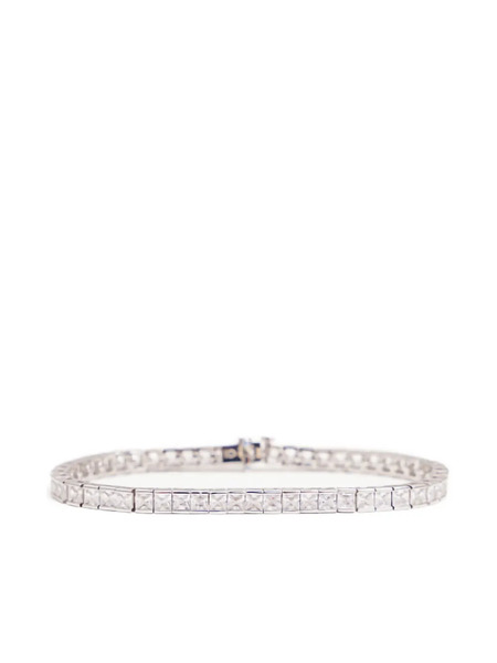  Izabel Display Pulsera Square Tennis - Blanco 