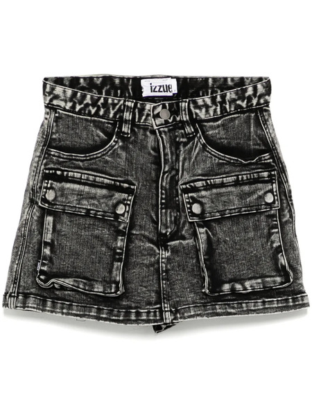  Izzue Skorts Vaqueros - Negro 