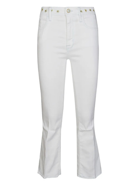  Jacob Cohën Vaqueros Victoria Con Aplique Floral - Blanco 