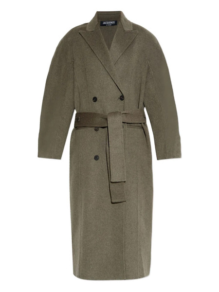  Jacquemus Abrigo Curved Jacket For Men - Verde 
