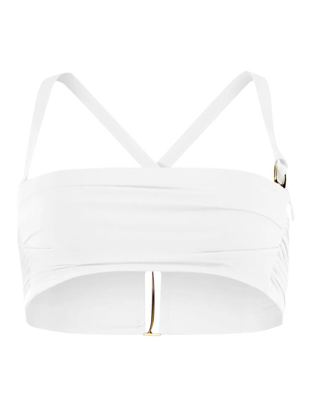  Jacquemus Bikini Con Cuello Halter - Blanco 