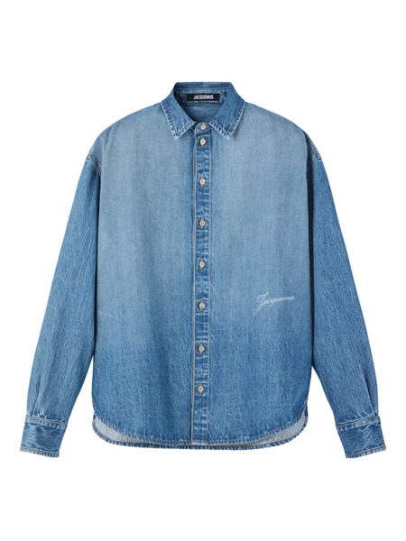  Jacquemus Camisa Vaquera Con Botones - Azul 