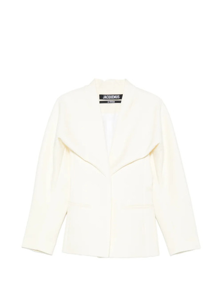  Jacquemus Chaqueta Le Paysan Con Cuello Esmoquin - Blanco 