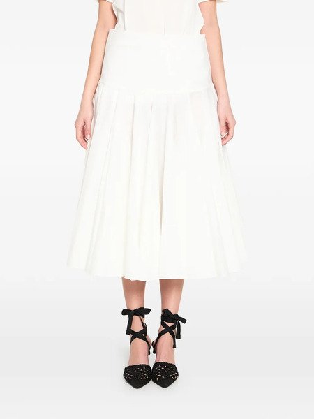  Jacquemus Falda Midi Drapeada - Blanco 