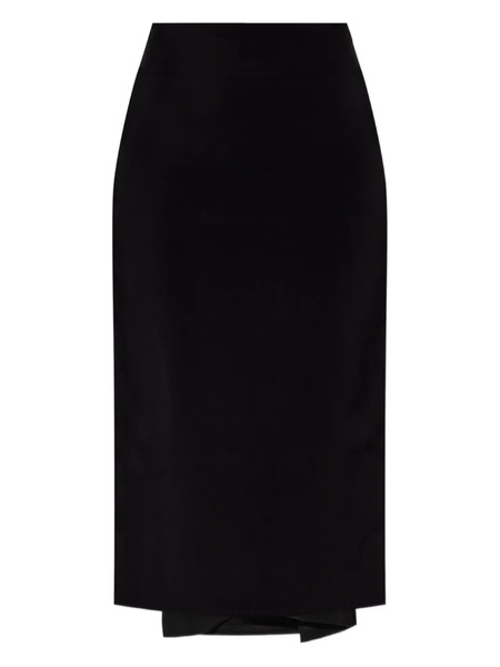  Jacquemus Falda Midi Drapeada - Negro 