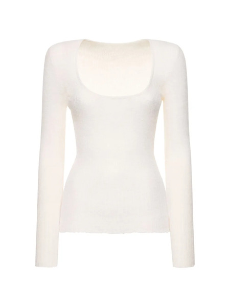  Jacquemus Jersey Con Cuello Redondo - Blanco 