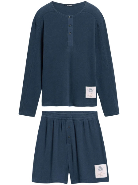  Jacquemus Mono Corto De Algodón - Azul 