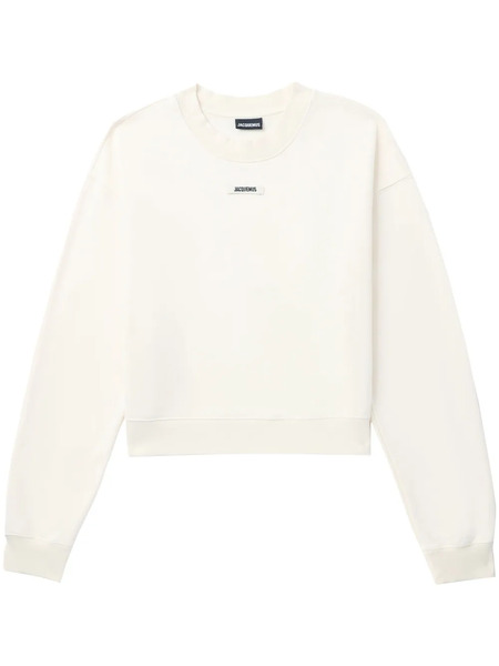  Jacquemus Sudadera De Algodón Con Aplique De Logo - Neutro 