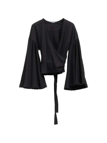  Jacquemus Top Le Cache Coeur Ventadou - Negro 