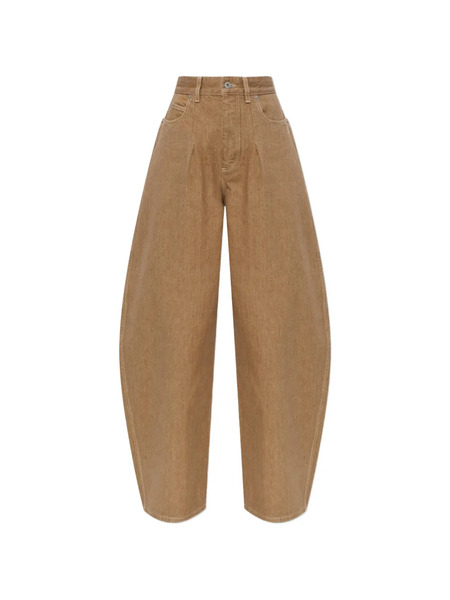  Jacquemus Vaqueros Anchos Con Pinzas - Marrón 