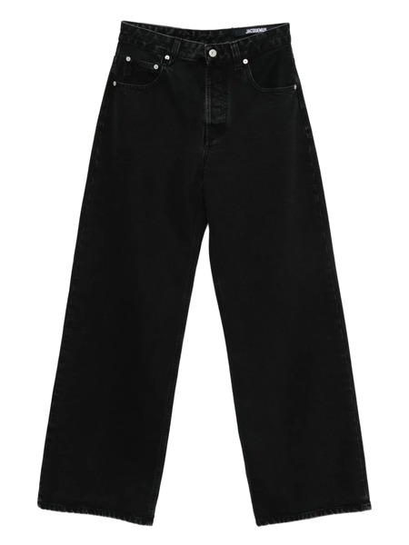  Jacquemus Vaqueros The Wide De-nîmes - Negro 