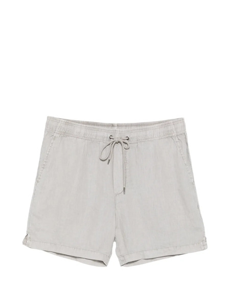  James Perse Pantalones Cortos De Lino Con Cordones - Gris 