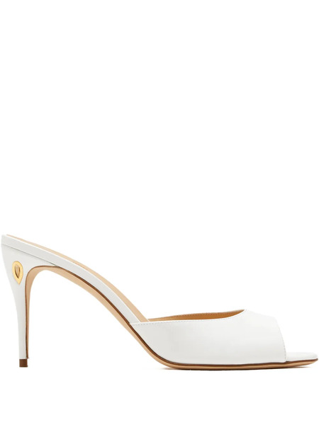  Jennifer Chamandi Mules Guido Con Aberturas - Blanco 