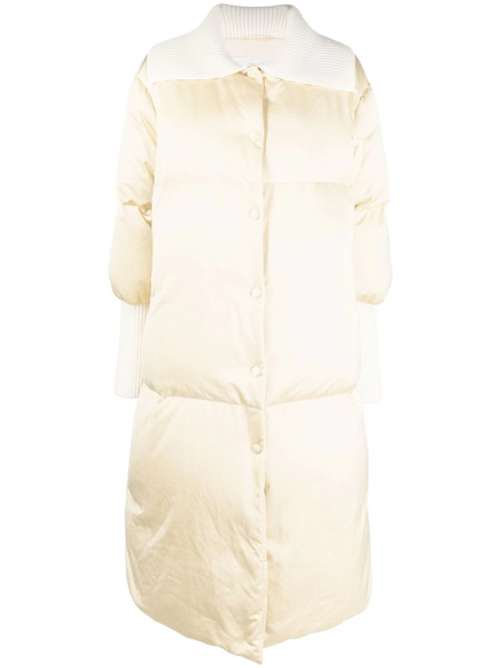  Jil Sander Abrigo Acolchado Con Paneles En Contraste - Neutro 