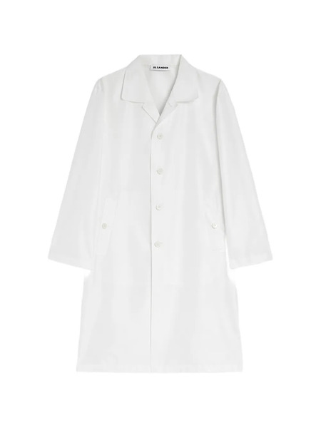  Jil Sander Abrigo Con Botones - Blanco 