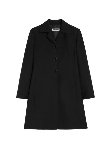  Jil Sander Abrigo Con Botones - Negro 