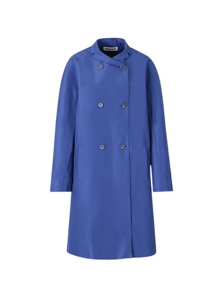  Jil Sander Abrigo Con Doble Botonadura - Azul 
