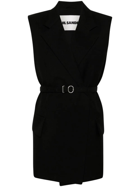  Jil Sander Abrigo Sin Mangas - Negro 
