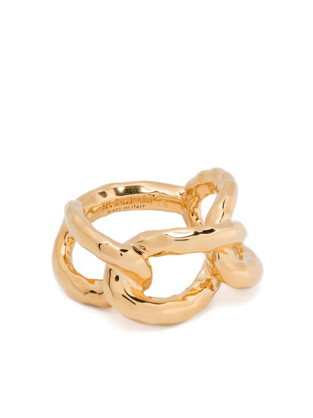  Jil Sander Anillo Entrelazado - Dorado 