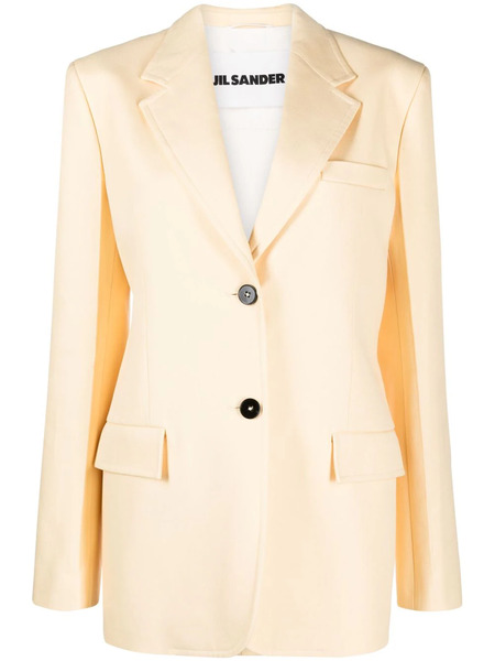  Jil Sander Blazer Con Botones - Amarillo 