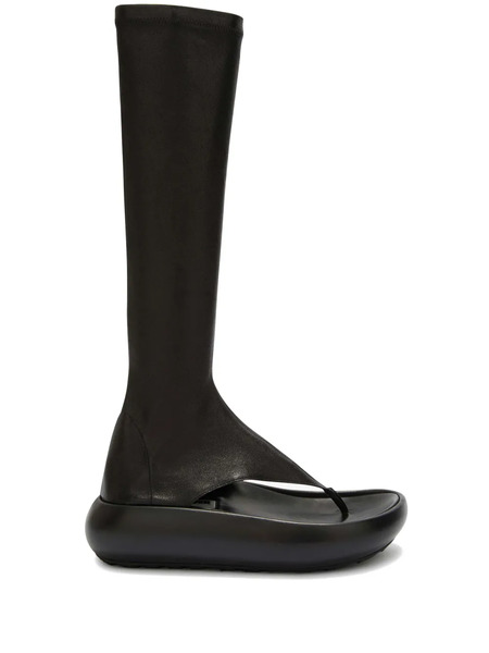  Jil Sander Botas Con Puntera Abierta - Negro 