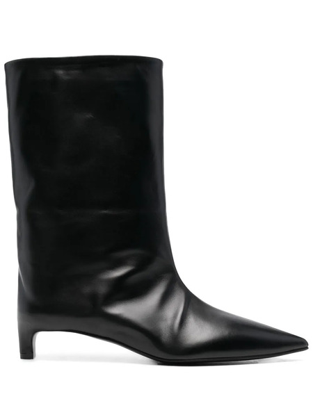  Jil Sander Botas Con Puntera En Punta - Negro 