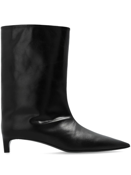  Jil Sander Botas Con Puntera En Punta - Negro 
