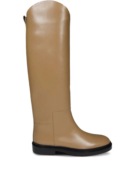  Jil Sander Botas De Cuero - Marrón 