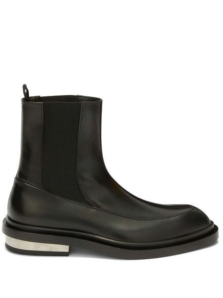  Jil Sander Botines Con Panel Elástico - Negro 