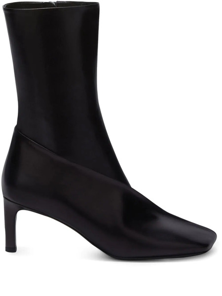  Jil Sander Botines Con Puntera Cuadrada - Negro 