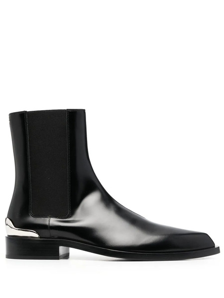  Jil Sander Botines Con Puntera En Punta - Negro 
