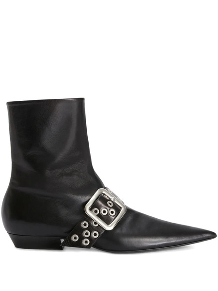  Jil Sander Botines De Piel - Negro 